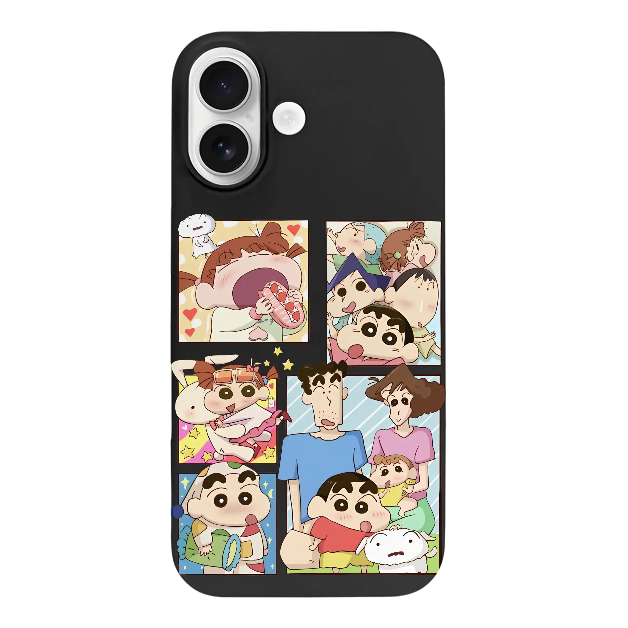 クレヨンしんちゃん グッズ 野原 しんのすけ - iPhone 17 シリーズ シリコンケース 薄型 耐衝撃 指紋防止 ソフトタッチカバー 精密フィット 傷防止 保護ケース iPhone 17/17 Air/17 Pro/17 Pro Max 対応